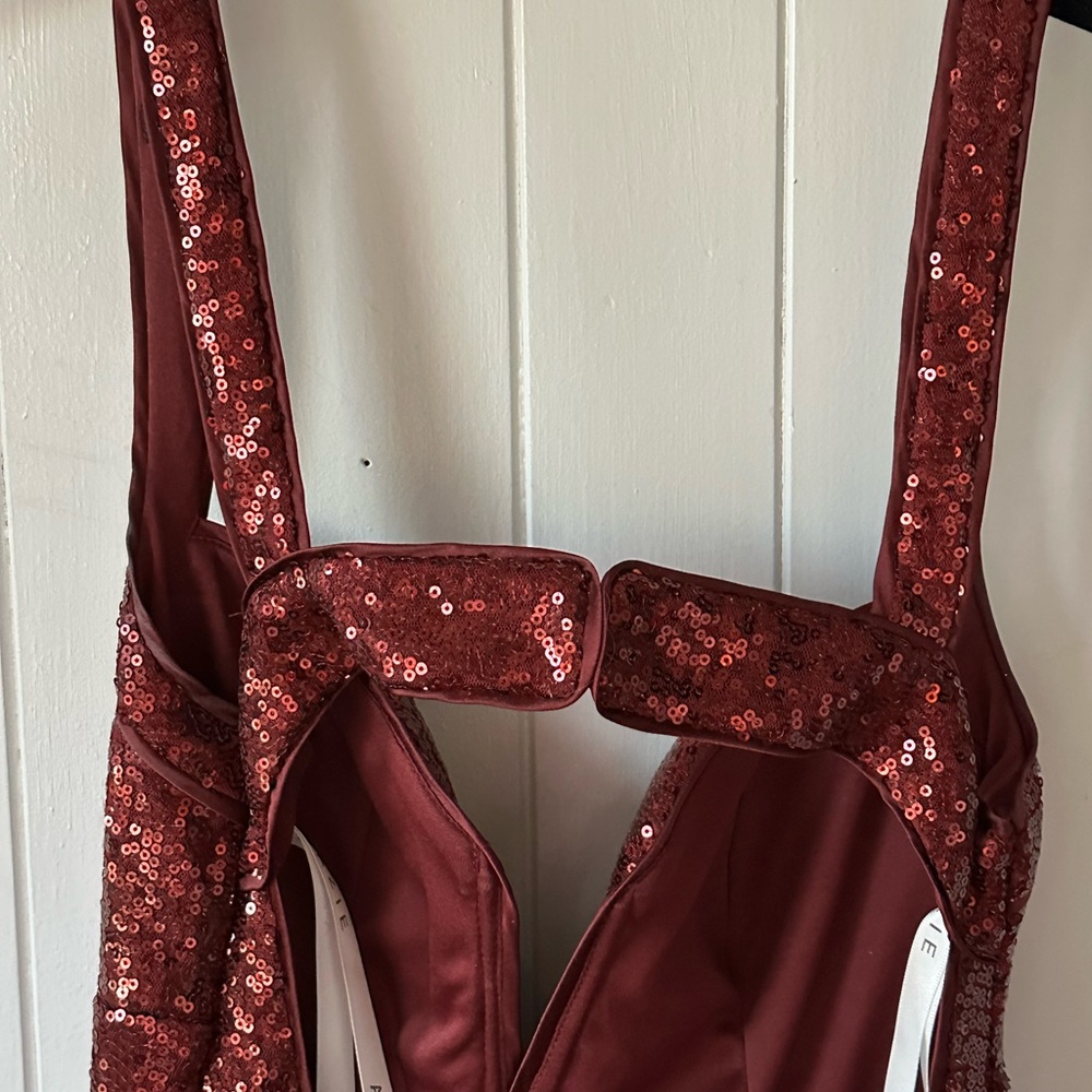 Azazie “Petra” dress in dark red sequins - Picture 10 of 15